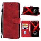 Leather Phone Case For UMIDIGI X(Red) - 1