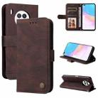 For Huawei Nova 8i / Honor 50 Lite Skin Feel Life Tree Metal Button Horizontal Flip Leather Phone Case(Brown) - 1