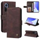 For Huawei Nova 9 / Honor 50 5G Skin Feel Life Tree Metal Button Horizontal Flip Leather Phone Case(Brown) - 1
