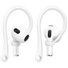 1 Pair imak Wireless Earphones Silicone Anti-lost Lanyard Ear Hook For AirPods 3(White) - 1