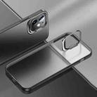 Metal Lens Cover Holder Phone Case For iPhone 12 mini(Black) - 1