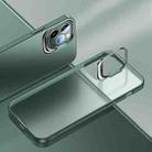 Metal Lens Cover Holder Phone Case For iPhone 12 Pro Max(Green) - 1