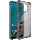 For Nokia G50 imak All-inclusive Shockproof Airbag TPU Phone Case with Screen Protector(Transparent Black) - 1