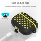 For AirPods Pro Hole Style Silicone Wireless Earphone Protective Case(Black Yellow) - 6