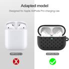 For AirPods Pro Hole Style Silicone Wireless Earphone Protective Case(Grey Black) - 3