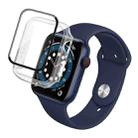 IMAK Shockproof PC Protective Case with Tempered Glass Film For Apple Watch Series 6 & SE & 5 & 4 40mm(Transparent) - 1