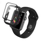 IMAK Shockproof PC Protective Case with Tempered Glass Film For Apple Watch Series 3 & 2 & 1 38mm(Black) - 1