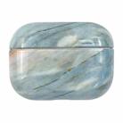 For AirPods Pro 3 Marble Water Sticker Wireless Earphone Protective Case(Grey Blue) - 1