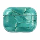 For AirPods Pro 3 Marble Water Sticker Wireless Earphone Protective Case(Malachite Green) - 1