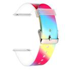 22mm Cartoon Children Printing Silicone Watch Band(Rainbow) - 1