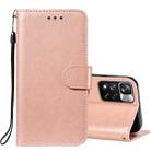 For Xiaomi Redmi Note 11 Pro Solid Color Leather Phone Case with Holder & Card Slots & Wallet & Lanyard(Rose Gold) - 1