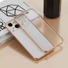 For iPhone 13 mini Electroplated Frosted Phone Case (Gold) - 1