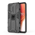 For OPPO K9 Pro Supersonic PC + TPU Shock-proof Phone Case with Holder(Black) - 1