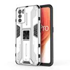 For OPPO K9 Pro Supersonic PC + TPU Shock-proof Phone Case with Holder(White) - 1