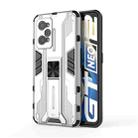 For OPPO Realme GT Neo2 5G Supersonic PC + TPU Shock-proof Phone Case with Holder(White) - 1