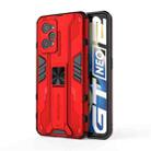 For OPPO Realme GT Neo2 5G Supersonic PC + TPU Shock-proof Phone Case with Holder(Red) - 1