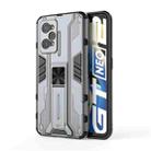 For OPPO Realme GT Neo2 5G Supersonic PC + TPU Shock-proof Phone Case with Holder(Grey) - 1