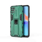 For Honor Play 5T Youth Supersonic PC + TPU Shock-proof Phone Case with Holder(Green) - 1