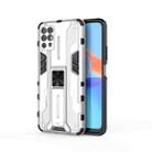 For Honor Play 5T Youth Supersonic PC + TPU Shock-proof Phone Case with Holder(White) - 1