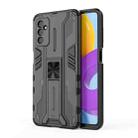 For Samsung Galaxy M52 5G Supersonic PC + TPU Shock-proof Phone Case with Holder(Black) - 1