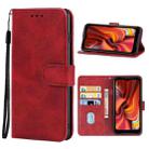 Leather Phone Case For DOOGEE S96 Pro(Red) - 1