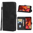 Leather Phone Case For DOOGEE S96 Pro(Black) - 1