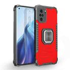 For Motorola Moto G Stylus 2021 Fierce Warrior Series Armor Aluminum Alloy + TPU Phone Case with Ring Holder(Red) - 1