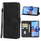 Leather Phone Case For OUKITEL C19(Black) - 1