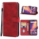 Leather Phone Case For Lenovo A6 Note(Red) - 1