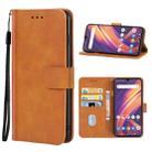 Leather Phone Case For Lenovo A6 Note(Brown) - 1