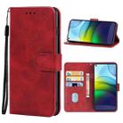 Leather Phone Case For Lenovo K12 Pro(Red) - 1