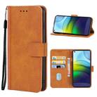 Leather Phone Case For Lenovo K12 Pro(Brown) - 1