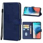 Leather Phone Case For Lenovo K13 / Motorola Moto E7 Power 4G & E7i Power(Blue) - 1