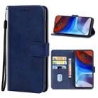 Leather Phone Case For Lenovo K13 Note & K13 Pro / Motorola Moto G30 & G20 & G10 4G(Blue) - 1