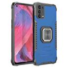 For OPPO A93 5G / A74 5G / A54 5G Fierce Warrior Series Armor Aluminum Alloy + TPU Phone Case with Ring Holder(Blue) - 1