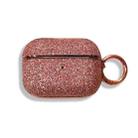 Electroplating Glitter Powder Wireless Earphone Protective Case For AirPods Pro(Rose Gold) - 1