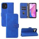 For Blackview Oscal C20 Solid Color Skin Feel Magnetic Buckle Horizontal Flip PU Phone Case(Blue) - 1