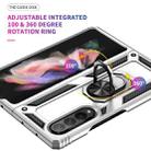 For Samsung Galaxy Z Fold3 5G Shockproof TPU + PC Phone Case with Rotating Holder(Silver) - 6