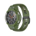 For Samsung Galaxy Watch4 Classic 42mm TPU Integrated Sport Strap Watch Band(Army Green) - 1