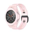 For Samsung Galaxy Watch4 Classic 42mm TPU Integrated Sport Strap Watch Band(Sand Pink) - 1