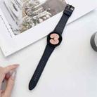 For Samsung Galaxy Watch4 40mm / 44mm Double-sided Leather Strap Watch Band(Black) - 1