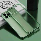 For iPhone 13 Pro Electroplated Frosted Phone Case (Green) - 1