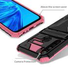 For OPPO Realme 5 / 5i / C3 Kickstand Armor Card Wallet Phone Case(Pink) - 4