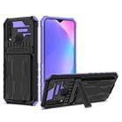 For vivo Y17 Armor Card PC + TPU Shockproof Phone Case with Card Slot & Invisible Holder(Purple) - 1