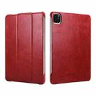 ICARER Smart Ultra-thin Tablet Protective Leather Case For iPad mini 5(Red) - 1