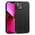 For iPhone 13 Carbon Fiber Texture PP Phone Case(Black) - 1
