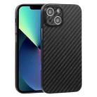 For iPhone 13 mini Carbon Fiber Texture PP Phone Case (Black) - 1