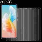 50 PCS 0.26mm 9H 2.5D Tempered Glass Film For vivo S10e - 1