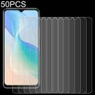 50 PCS 0.26mm 9H 2.5D Tempered Glass Film For vivo Y53s / Y55s 5G / Y52 5G  - 1