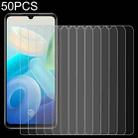 50 PCS 0.26mm 9H 2.5D Tempered Glass Film For vivo Y71t - 1